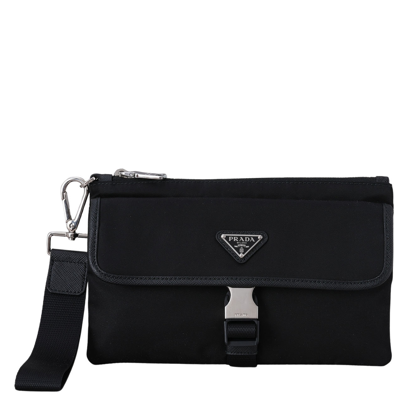 PRADA(USED)프라다 2NH011 포코노 버클 클러치 파우치